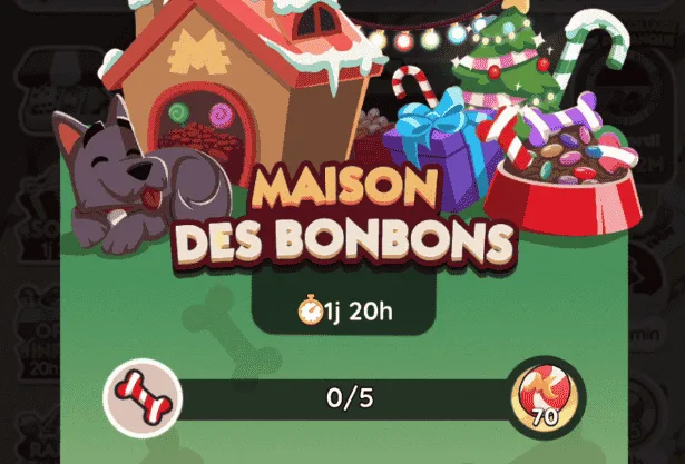 Evenement Maison Des Bonbons Monopoly Go (Liste des Recompenses)